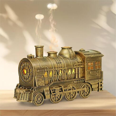 ناشر القطار الناشر للزيت الأساسي 300 مل ، مرطب القطار ، وموزع العطرية العطري الرائع مع 2 ضباب ضباب 2 ضباب الإغلاق التلقائي ، ومضمّن عن بُعد لمكتب طفل بيبي (أسود) in Kuwait