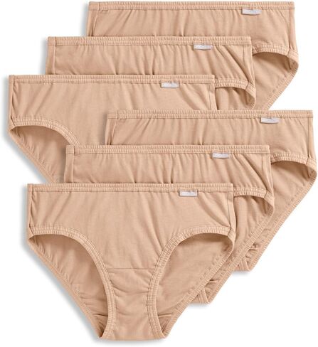 Jockey Women's Underwear Elance Bikini - 6 Pack, Deep Blue Heather/Deep Blue Dot/Sea Blue Heather, 6 in Saudi Arabia