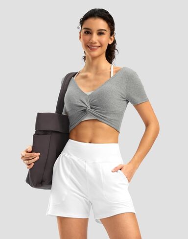 Soothfeel Women's Modal Soft Sweat Shorts High Waisted Comfy Summer Athletic Casual Lounge Shorts for Women with Pockets in Saudi Arabia