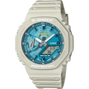 Casio G-Shock Oasis Collection Beige Blue Octagonal Watch GA2100AS-5A