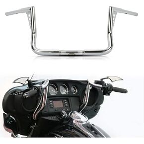 Ape Hanger Handlebar Bar Rise- Ohhmoto 1-1/4" 1.25 inch Fat Motorcycle Handlebar for Touring Dressers Baggers FLHT FLHTC 1982-2023(12") in Kuwait