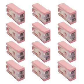 20A 32V MINI Slotted Simtive McAse على شكل خرطوشة مصهر (حزمة من 12pcs ، 20 أ)