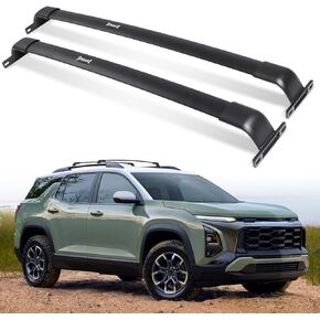 220 LBS Roof Rack Cross Bars Fit for Chevrolet Equinox 2025 (NOT for EV) Black Crossbars Luggage Carrier Bars