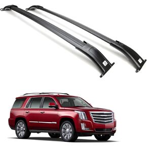 220 رطلاً رف سقف رف متقاطع متوافق مع كاديلاك إسكاليد ESV ، 2015-2020 Chevy Suburban & Tahoe ، GMC Yukon & Yukon XL Rails Rails Rails Rails Rails Race