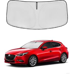 Windshield Sun Shade for Acura RDX 2019-2025 Double Layer 240T Front Window Shade Custom Fit RDX Sun Visor Foldable Shade Blocks UV Rays Summer Must Have Car Accessories