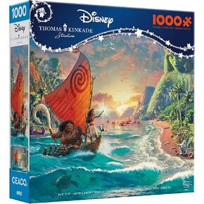 Ceaco - Thomas Kinkade Disney Dreams - Moana - 1000 Piece Jigsaw Puzzle