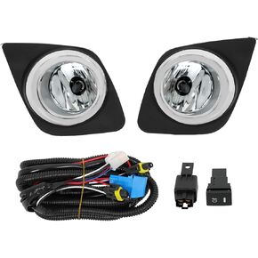 WFLNHB Light Lights استبدال Toyota RAV4 2009-2012 مع محيطات محوبة تسخير مجموعة أدوات قيادة مصابيح الضباب