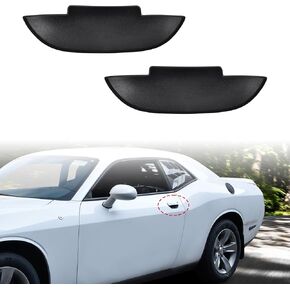 KEWISAUTO Door Bowl Scratch Protector for Dodge Challenger 15-23, Matte Black Door Handle Paint Cover Guard Door Handle Bowl Protection Cover Trim for Dodge Challenger 2015-2023 Accessories - 2PCS