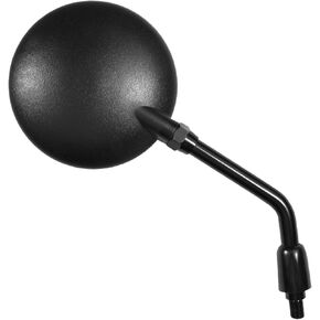 95107 Black Knockback Stem Round Motorcycle Mirror (RH/LH,EC Spec)