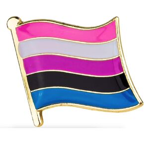 Genderfluid Flag Lapel Pin (3/4" x 5/8")