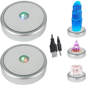 2pcs قاعدة مصباح LED مصباح LED ملون قاعدة ، LED LED قاعدة الضوء قاعدة LED قاعدة عرضية غير انزلاقية