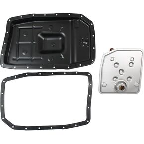 MOTOKU Transmission Oil Pan w/Drain Plug Transmission Filter and Gasket Set for for Lincoln Navigator for Ford Mustang Expedition 2011-2017 F-150 2011-2018