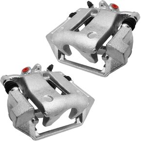 Rear Brake Caliper with Bracket Compatible with 2011-2018 Volvo S60, 2010-2017 XC60, 2008-2016 XC70, 2007-2016 S80, 2008-2010 V70, 2015-2018 V60|Rear Brake Calipers, 19-B3520NM 19-B3521NM