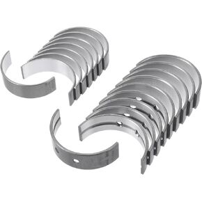 ACROPIX Main Bearing and Connecting Rod Bearing Kit No.1170137020/1304137010 for Toyota Corolla 2006-2014 Engine Crankshaft Rod Bearing Metal Silver Tone 18Pcs