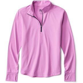 Orvis Sun Defense Quarter Zip Women's Athletic Shirt ، حماية للأشعة فوق البنفسجية للأنشطة الخارجية ، قمة الدفاع عن أشعة الشمس خفيفة الوزن