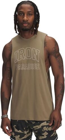 تحت Armor Men Project Rock Iron Paradise Sirtiveless T Shirt in Kuwait