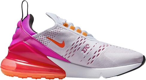Nike Women's Air Max 270 shoes, White/Black-fuchsia Dream, 6.5 in Saudi Arabia