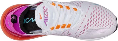 Nike Women's Air Max 270 shoes, White/Black-fuchsia Dream, 6.5 in Saudi Arabia