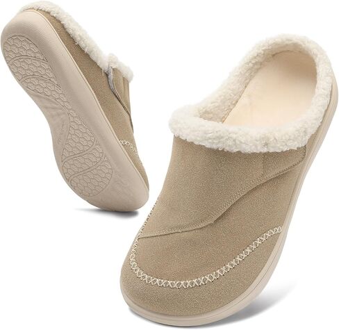relxfeet Mens Slippers Adjustable Diabetic Shoes Wide Toe Box House Slippers Indoor Outdoor Slip On Warm Clogs for Swollen Feet in Kuwait