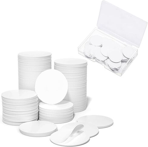 100 PCS NFC Tags, NTAG215 Round NFC Tag, 25mm (1 inch) 504 Bytes Blank Labeling Tags, Compatible with TagMo Amiibo and NFC-Enabled Mobile Phones & Devices in Kuwait