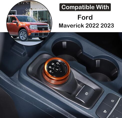 غطاء مقبض Aunginsy Center Control متوافق مع Ford Maverick 2022-2024 مكيف الهواء المناخي Shift 4WD Engin ابدأ التوقف in Kuwait
