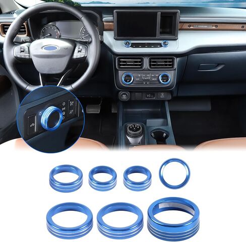 غطاء مقبض Aunginsy Center Control متوافق مع Ford Maverick 2022-2024 مكيف الهواء المناخي Shift 4WD Engin ابدأ التوقف in Kuwait