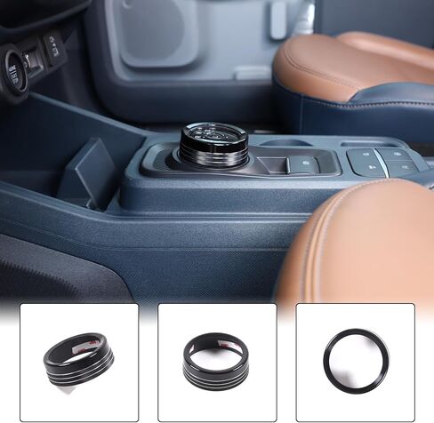 غطاء مقبض Aunginsy Center Control متوافق مع Ford Maverick 2022-2024 مكيف الهواء المناخي Shift 4WD Engin ابدأ التوقف in Saudi Arabia