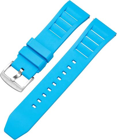 Fluororubber Watch Band 20mm 22mm, Quick Release Rubber Watch Strap,Soft Breathable Bracelet for Men Women in Kuwait