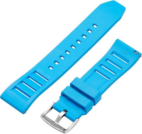 Fluororubber Watch Band 20mm 22mm, Quick Release Rubber Watch Strap,Soft Breathable Bracelet for Men Women in Kuwait