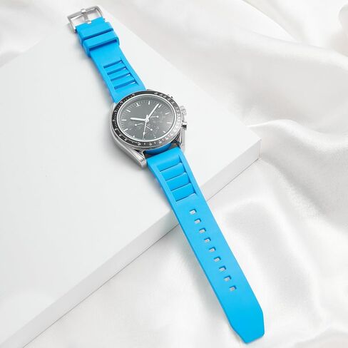 Fluororubber Watch Band 20mm 22mm, Quick Release Rubber Watch Strap,Soft Breathable Bracelet for Men Women in Kuwait