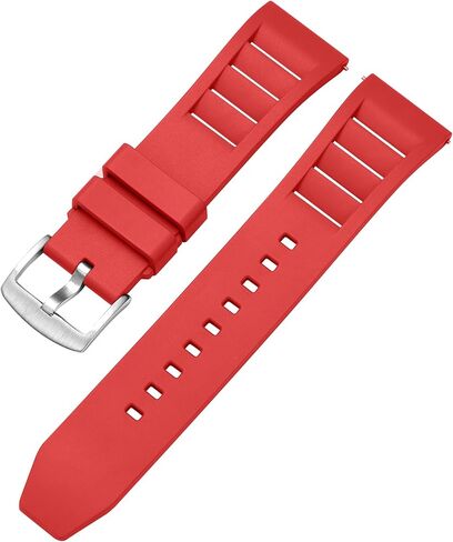 Fluororubber Watch Band 20mm 22mm, Quick Release Rubber Watch Strap,Soft Breathable Bracelet for Men Women in Kuwait