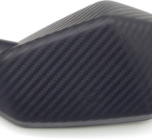 Adjustable Motorcycle Rear View Mirror Side Convex Mirrors with 8mm 10mm Bolt Universal 7/8" Mount Clamps For Handle Bar of Motorbike (Carbon Fiber) in Saudi Arabia