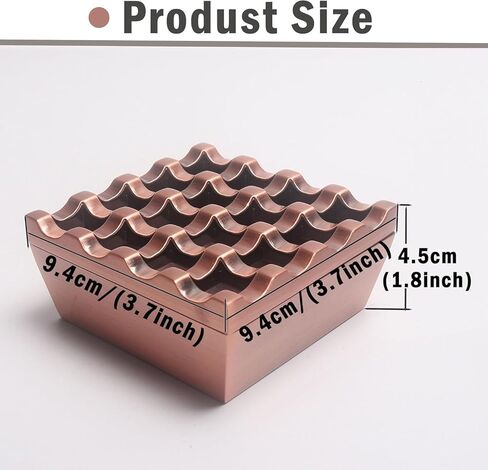 منفضة سجائر المعادن 16 ثقبًا للسجائر وفضول سجائر مقاومة للرياح لحديقة الفندق المنزلية واستخدام سطح المكتب ، 1 أجهزة كمبيوتر (ذهبية) in Kuwait