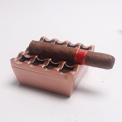 منفضة سجائر المعادن 16 ثقبًا للسجائر وفضول سجائر مقاومة للرياح لحديقة الفندق المنزلية واستخدام سطح المكتب ، 1 أجهزة كمبيوتر (ذهبية) in Kuwait