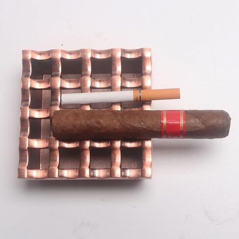 منفضة سجائر المعادن 16 ثقبًا للسجائر وفضول سجائر مقاومة للرياح لحديقة الفندق المنزلية واستخدام سطح المكتب ، 1 أجهزة كمبيوتر (ذهبية) in Kuwait