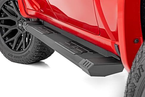 Rough Country HD2 Aluminum Running Boards for Ram 1500 (2009-2018) 2500 (2010-2024) Quad Cab - 5" Wide Non-Slip Step, Easy Bolt-on Install in Saudi Arabia