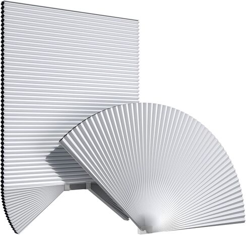 ظلال نافذة Youngoo Arch Shades Blackout Sellular Half Window Shade (حزمة بيضاء -1 ، 36W*72H) in Saudi Arabia