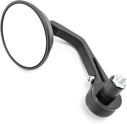 7/8'' Motorcycle End Bar Mirror 22mm Rearview Mirror Universal Motorbike Side Mirror (Carbon Yellow mirror -Blue Lens) in Kuwait