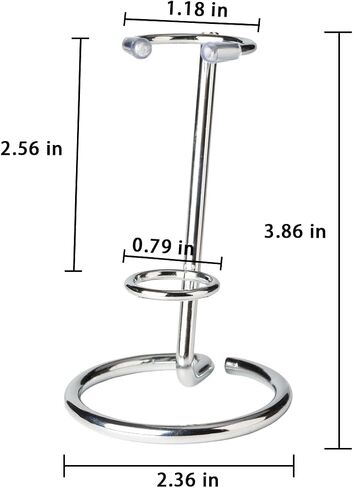4 Pcs Crystal Wand Stand, 2.36" L X 2.36" W X 2.6" H In Mineral Display Stand, Small Iron Crystal Stands for Display (Silver, small) in Saudi Arabia