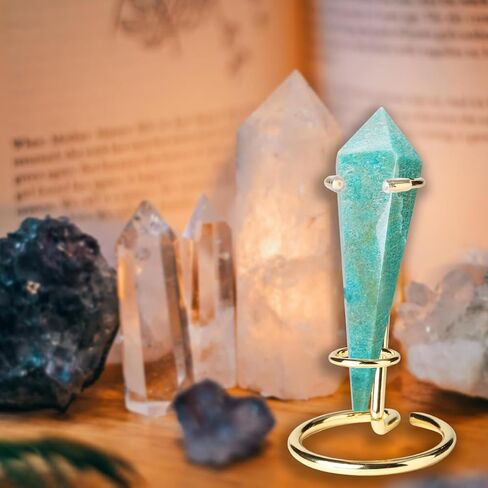 4 Pcs Crystal Wand Stand, 2.36" L X 2.36" W X 2.6" H In Mineral Display Stand, Small Iron Crystal Stands for Display (Silver, small) in Saudi Arabia