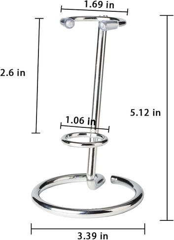 4 Pcs Crystal Wand Stand, 2.36" L X 2.36" W X 2.6" H In Mineral Display Stand, Small Iron Crystal Stands for Display (Silver, small) in Saudi Arabia