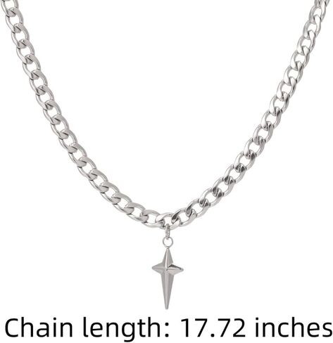 Buyongwant Two Piece Irregular Starlight Necklace Snake Bone Chain Pendant Jewelry Collar Chain Women's Girl Blue in Kuwait