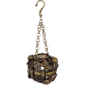 IMIKEYA Incense Hanging Ball Aromatherapy Ball Holder Pure Copper Lock Circle Home Accessory