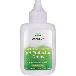 Swanson Alkaline Booster - pH Protector Drops with 12.25 pH Rating - Make Your Own Alkaline Water - Add to Distilled Water to Help Maintain pH Balance (1.25 Fl Oz)