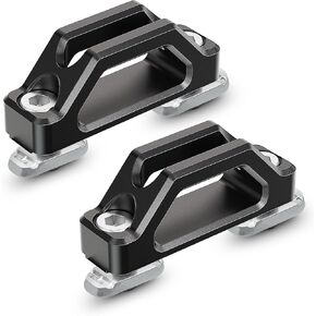 MZS ربط المراسي المرساة المرساة المتوافقة مع 2022-2025 Maverick / 2023-2025 F150 Raptor Truck Bedside Track Rail Sail for Cargo ، استبدل NZ6Z-26000A64-A Black 2PCs