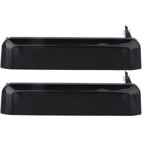 ECCPP Door Handles Exterior Outside Outer Front Driver Side for 1995-1997 for Nissan Pickup 1987-1995 for Nissan Pathfinder Black(2Pcs)
