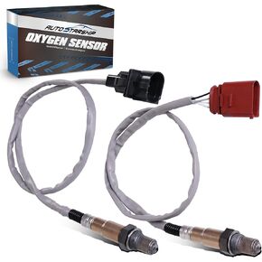 17014 SG1170 Oxygen Sensor Compatible for Volkswagen Beetle Passat Jetta, Audi A4 A8 TT 1.8L Upstream and Downstream (2 PCS)