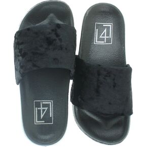 LFL by Lust for Life Women's Starr Flat Sandal Black