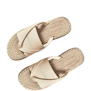GORGLITTER Women's Open Toe Thong Dressy Sandals Summer Beach Flip Flops Trendy 2025 Slide Sandals