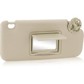 Beige Passenger Leight Side Sun Visor Replacement متوافق مع 2011 2012 2013 2014 2015 2016 Chevy Chevrolet Cruze استبدل 95034256 ، 95034253 ، 84126667 ، 84126658